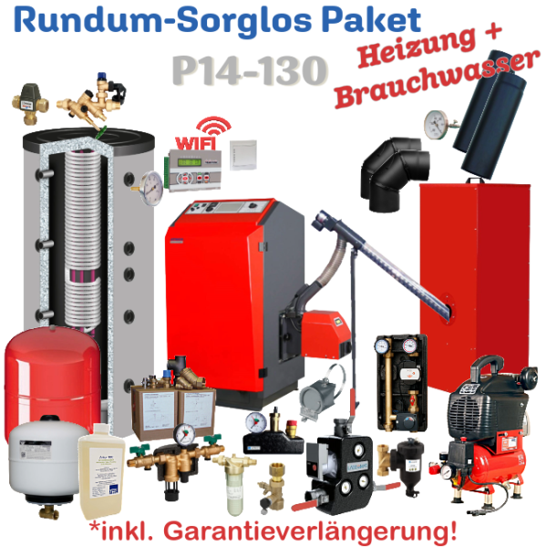 ATMOS Rundum-​Sorglos-Paket P14-130 Heizung + Brauchwasser