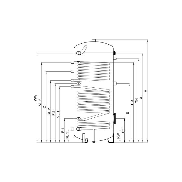 Emailler Warmwasser Solarspeicher Typ SO 200