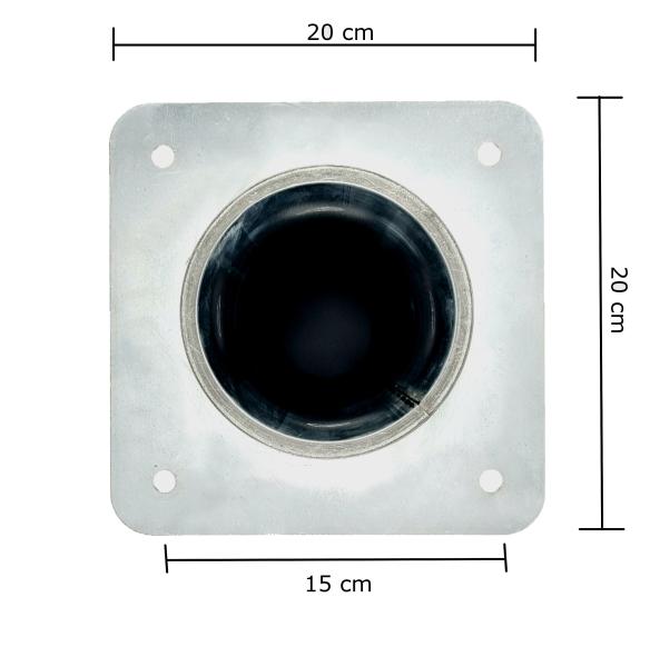 Pellet Befüllstutzen-Set 45° (Storz-A Kupplung) DN100 500mm lang - 2 Stück