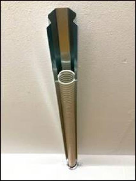 Tragschale / Wandhalterung für Pellet Saugschlauch DN50 - 4er Set, verzinkt, Länge 1 m