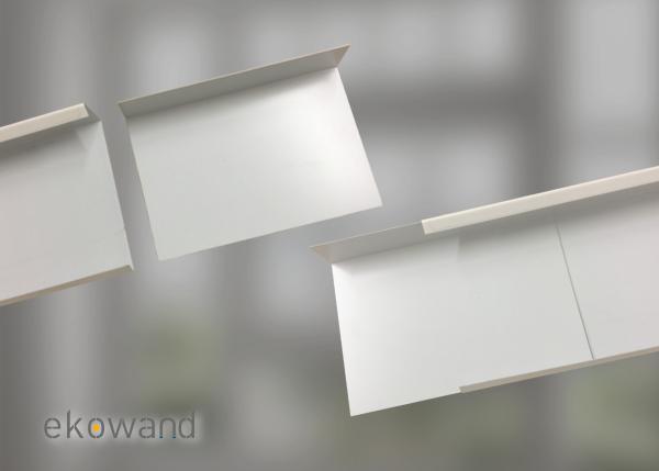 Stahl-Verkleidung weiß RAL 9010 für Ekowand Wohlfühlheizleisten