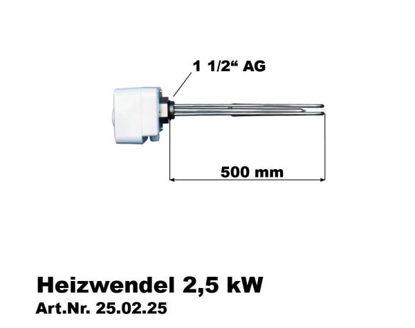 Elektrische Heizpatrone 2,5 - 7,5 kW