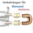 Ekowand Heizleisten 180° Umkehrbogen Kupfer DN22