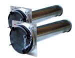 Pellet Befüllstutzen 2er-Set (Storz-Kupplung) DN100, Füllrohrlänge 500 mm