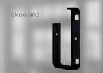 Wandhalter WK für Ekowand Kompakt Stahl-Verkleidung